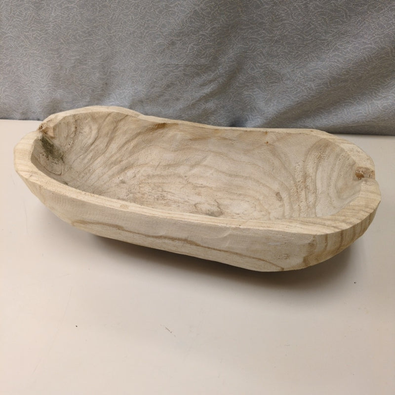 HAND MADE WOOD CARVED BOWL