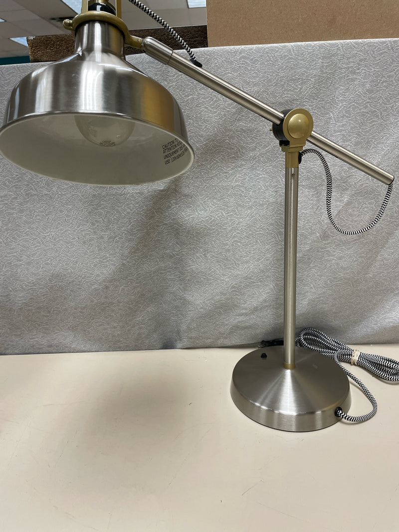 SILVER ADJUSTABLE DESK LAMP