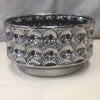 WIDE SILVER BUBBLE VASE
