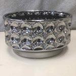 WIDE SILVER BUBBLE VASE