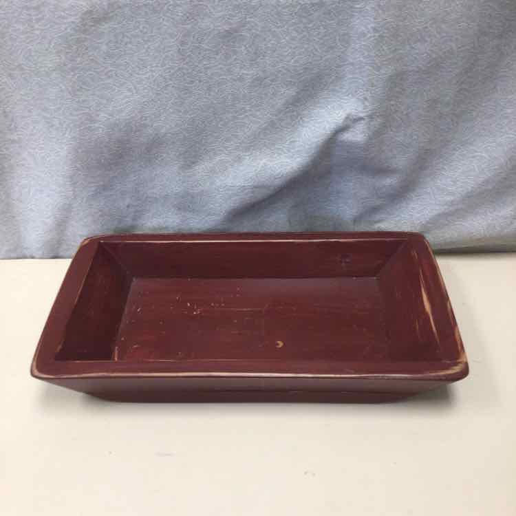 RED WOOD TRAY