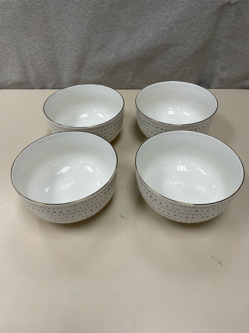 BLUE WHITE SPOTTED BOWL