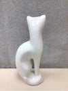 WHITE CAT FIGURINE