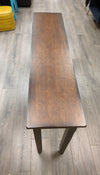 BROWN WOOD CONSOLE TABLE