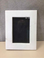 WHITE  MARBLE PICTURE FRAME