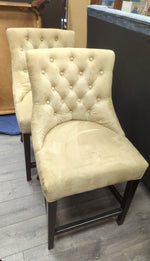 2 26" GOLD/BROWN TONE STOOLS
