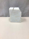 WHITE GOLD MARBLE BOOK END