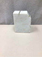 WHITE GOLD MARBLE BOOK END