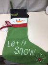 "LET IT SNOW" LARGE STOCKING