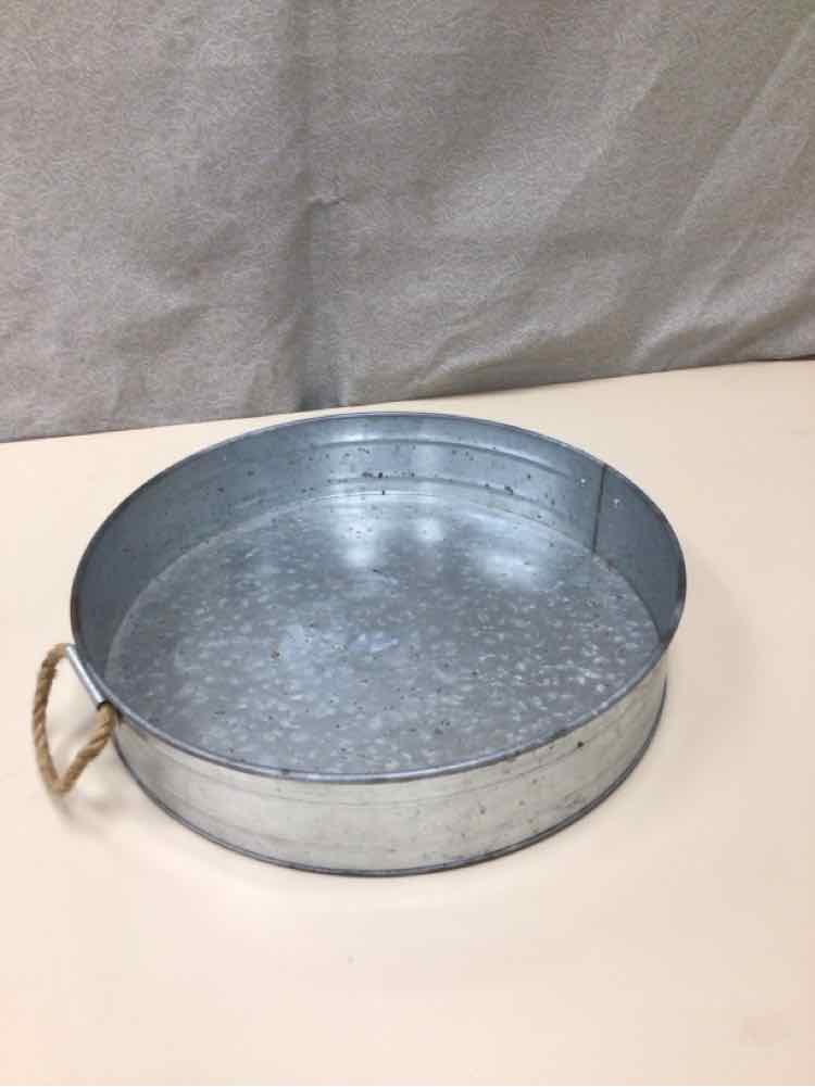 LARGE METAL TRAY W/HANDLES