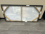 BROWN BLACK WHITE ABSTRACT CANVAS