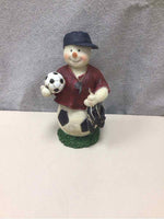 SNOWMAN WITH SOCCER STUFFED