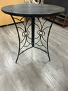 BLACK ROUND SIDE TABLE