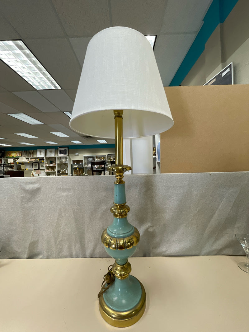 BLUE GOLD VINTAGE TABLE LAMP