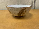 CREAM BROWN FOOTED BOWL