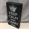 "KEEP CALM" BLACK WHITE