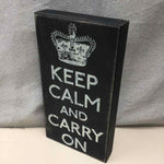 "KEEP CALM" BLACK WHITE