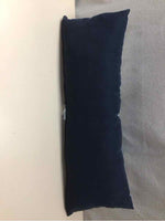 LONG WHITE/BLUE FLORAL PILLOW