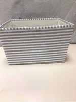 FABRIC BASKET GRAY/WHITE