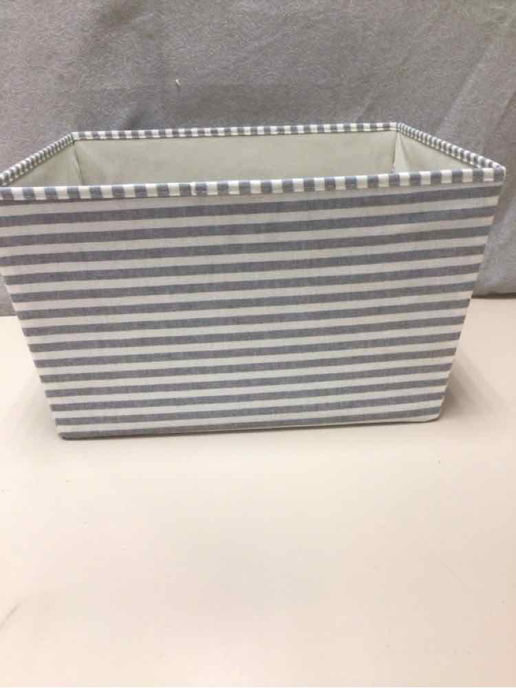FABRIC BASKET GRAY/WHITE