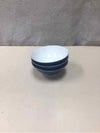 3 SMALL BLUE RICE BOWLS
