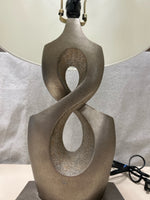 SILVER ABSTRACT SHAPE LAMP