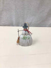 MINI CARVED WHITE SNOWMAN