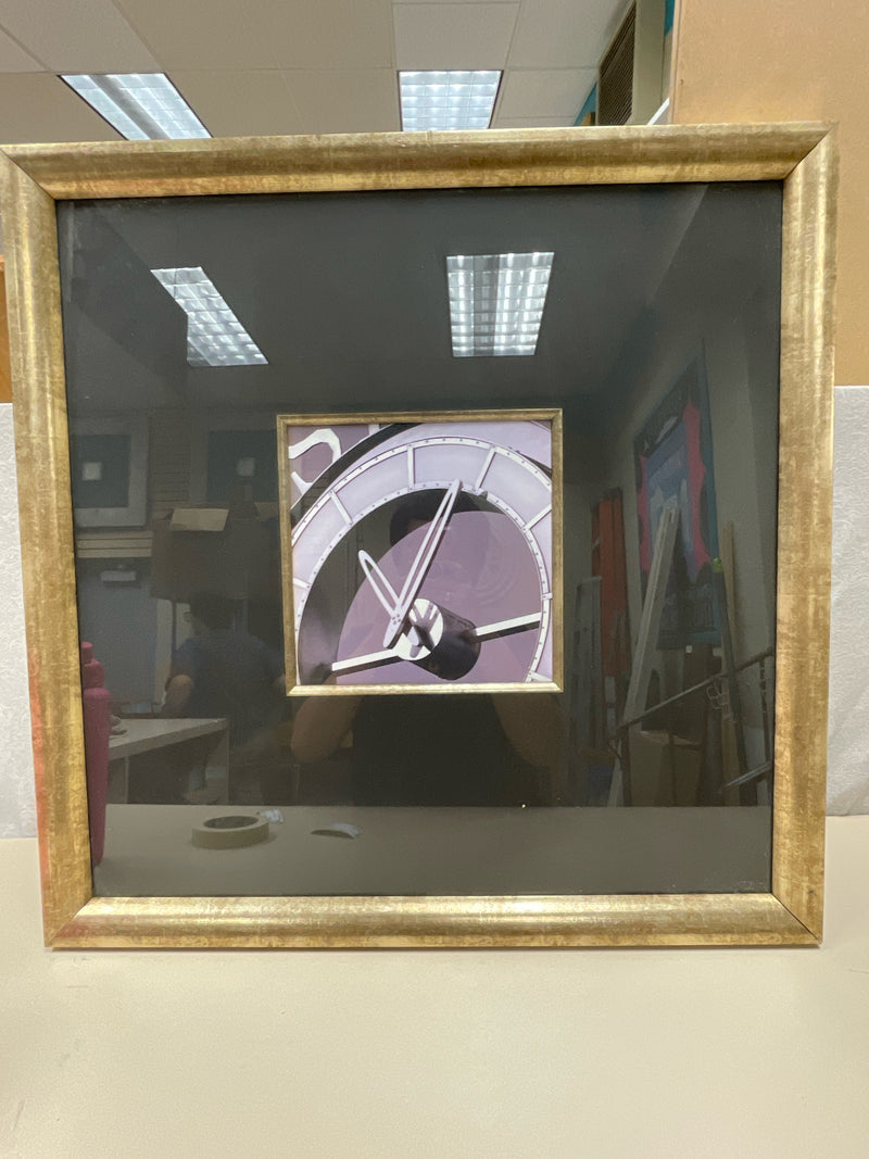BLACK/GOLD FRAME CLOCK PIC