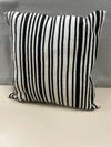 BEIGE/BLACK STRIPED PILLOW