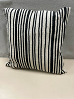 BEIGE/BLACK STRIPED PILLOW