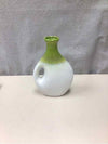 ASSOR GREEN WHITE CERAMIC VASE