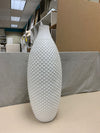 "CAMILLA" WHITE BUMPY VASE