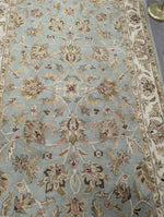 LIGHT BLUE/CREAM PATTERN RUG