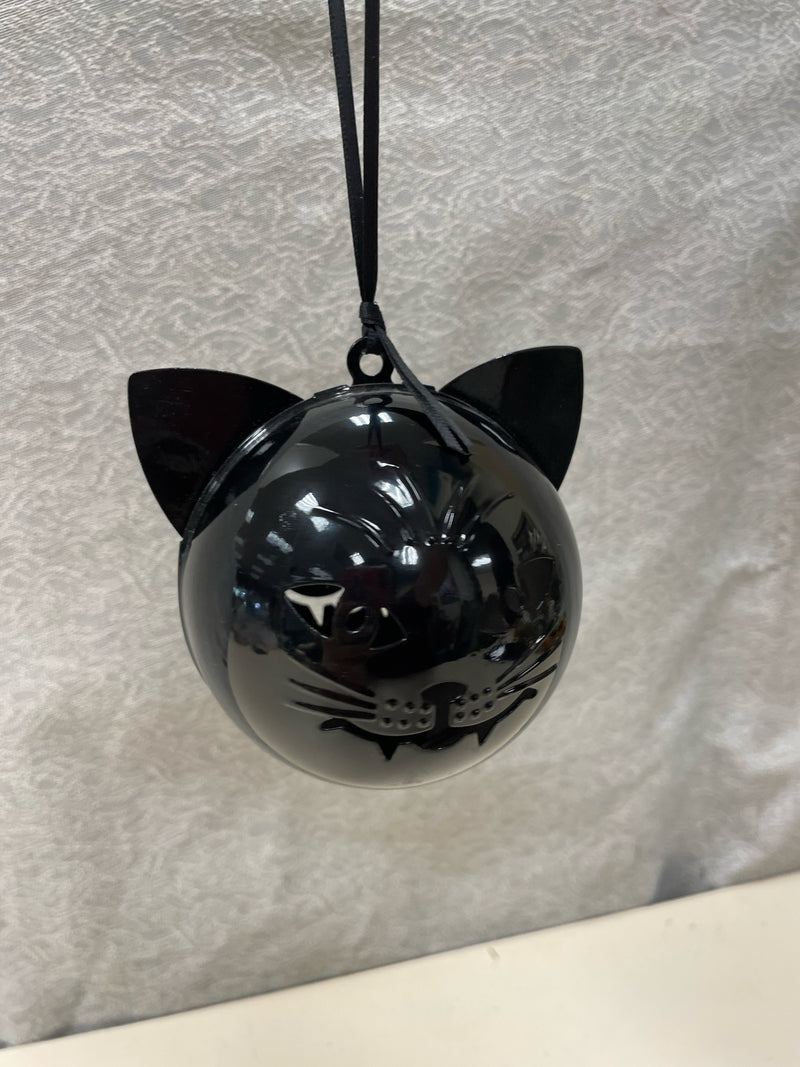 HANGING BLACK CAT BELL