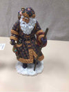 ORNATE FLOWERY SANTA FIGURE