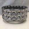 WIDE SILVER BUBBLE VASE
