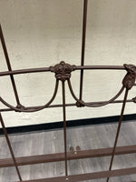 BROWN IRON HEAD/FOOT BOARD