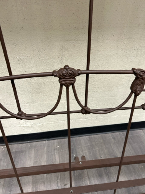 BROWN IRON HEAD/FOOT BOARD