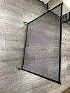 BLACK METAL FIREPLACE SCREEN