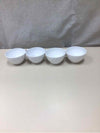 4 WHITE CAPPUCCINO MUGS