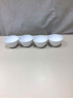 4 WHITE CAPPUCCINO MUGS