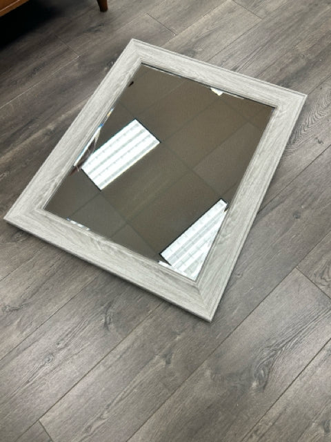 GRAY FRAMED MIRROR
