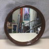 VINTAGE BROWN ROUND MIRROR