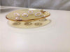 1950'S ORANGE PURPLE GLASS DISH