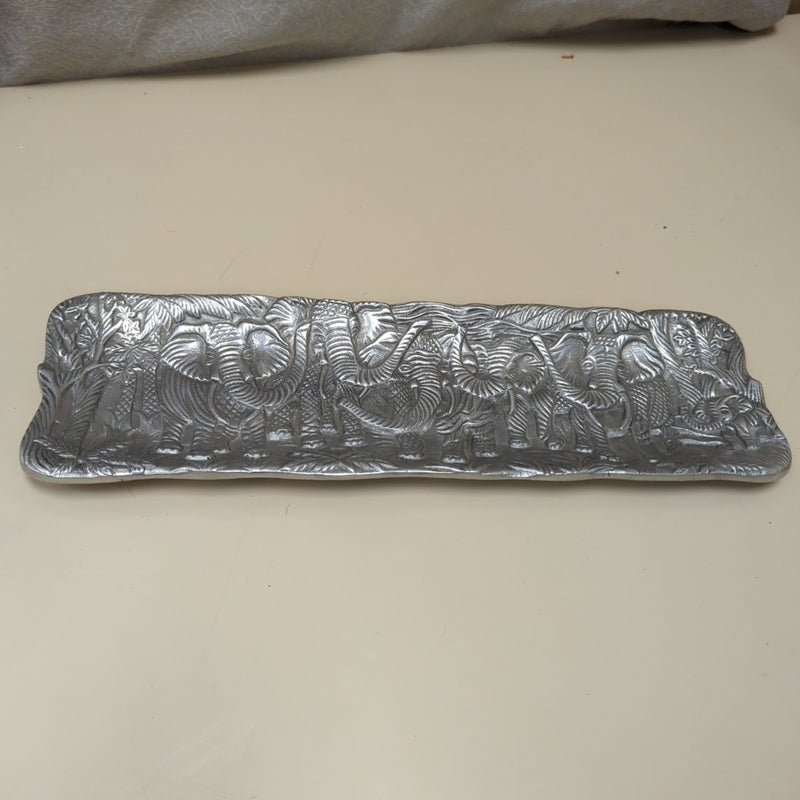 SILVER ELEPHANT TRAY