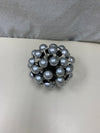 SILVER DOMES DECOR BALL