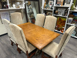 VANGUARD WD TOP Table W/6 CHAIRS