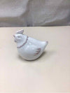 SMALL WHITE CERAMIC CHICKEN