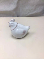 SMALL WHITE CERAMIC CHICKEN