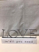 WOOD/METAL LOVE IS ALL YOU NEED